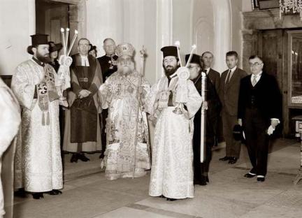 Prăznuirea Sfintelor Paşti la Ierusalim, în anul 1941 Patriarhul ortodox al Ierusalimului, Timotei (1935-1955)